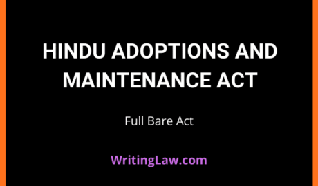 Hindu Adoptions and Maintenance Act