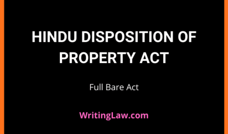 Hindu Disposition of Property Act