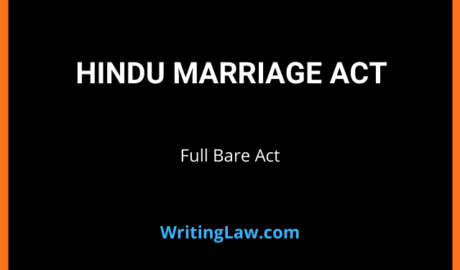 Hindu Marriage Act full and updated bare act