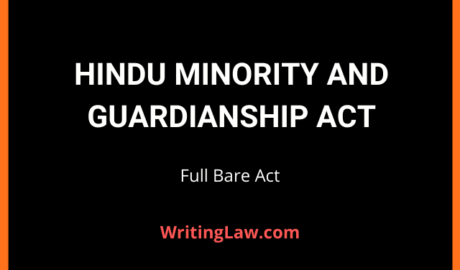 Hindu Minority And Guardianship Act