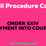 PAYMENT INTO COURT
