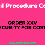 SECURITY FOR COSTS