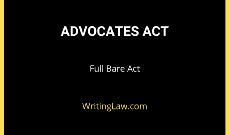 Advocates Act, 1961 full Bare Act by WritingLaw