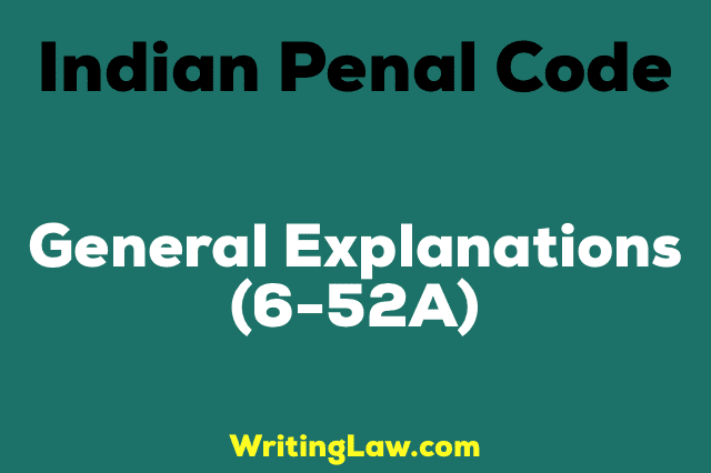 GENERAL EXPLANATIONS IPC