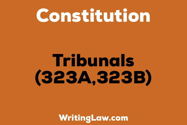 TRIBUNALS 323A