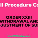 WITHDRAWAL AND ADJUSTMENT OF SUITS