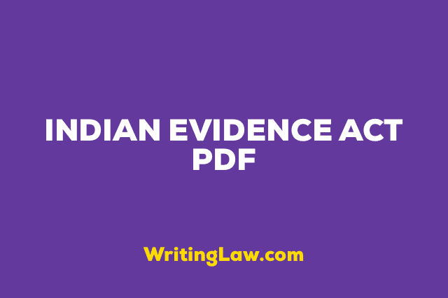 Indian Evidence Act PDF