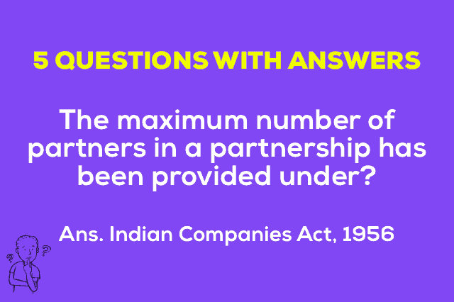 Maximum number of partners in a partnership