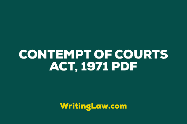CONTEMPT OF COURTS ACT, 1971 PDF