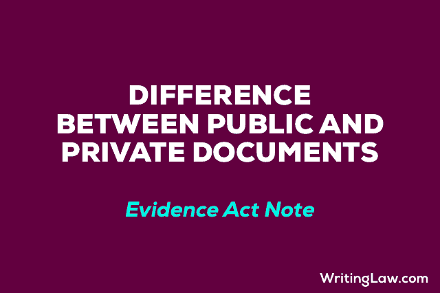 Difference between Public and Private Documents