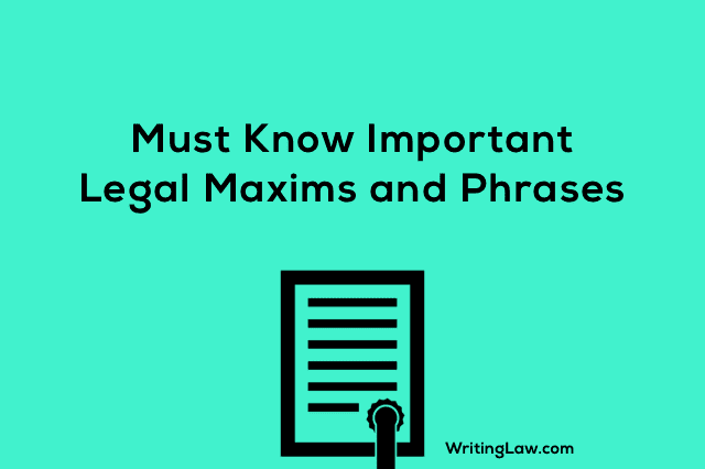 Legal Maxims for CLAT, Judiciary, and Law Exams