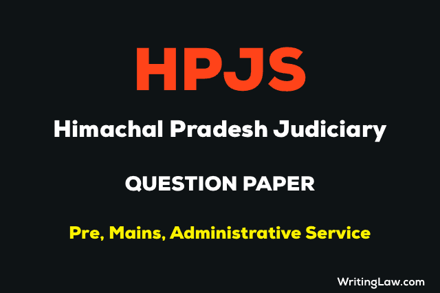 Himachal Pradesh Judiciary previous year question papers