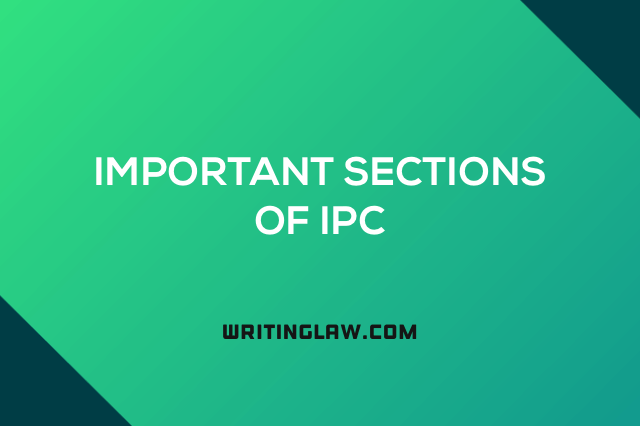 List of Important Sections of IPC