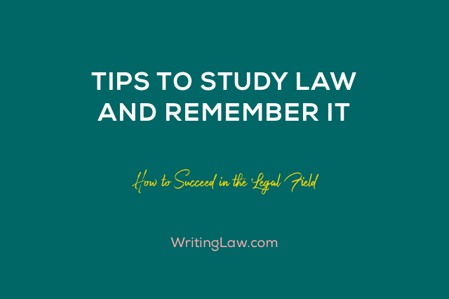 Tips to Study Law