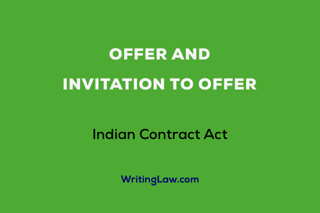 difference between offer and proposal in law