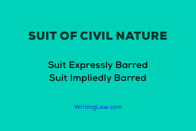 What is Suit of Civil Nature