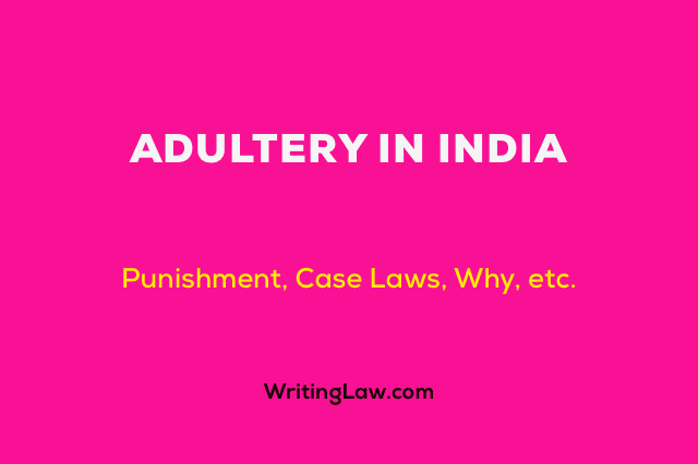 Adultery in India