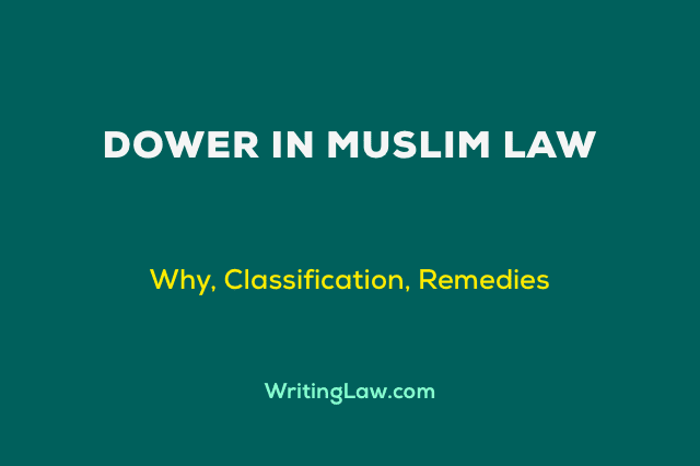 Dower in Muslim Law