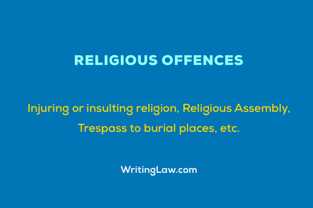 Offences Relating to Religion Under IPC