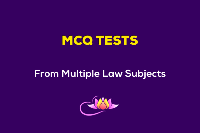 Law MCQ Tests