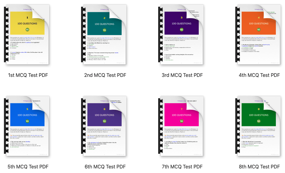 Law MCQ Test PDFs