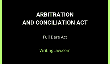 Arbitration and Conciliation Act Full Bare Act by WritingLaw