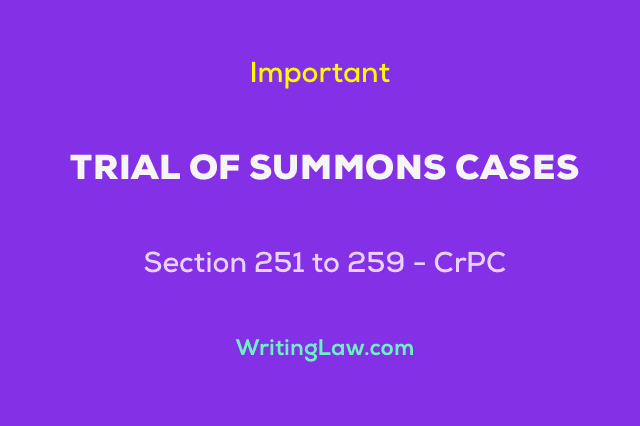 Trial of Summons Cases Explained