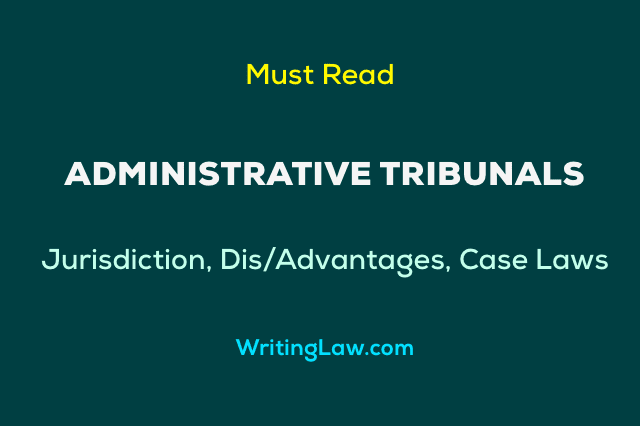 Jurisdiction Advantages and Disadvantages of Administrative Tribunals