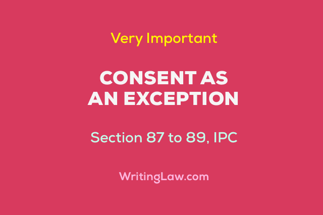 Consent as a General Exception