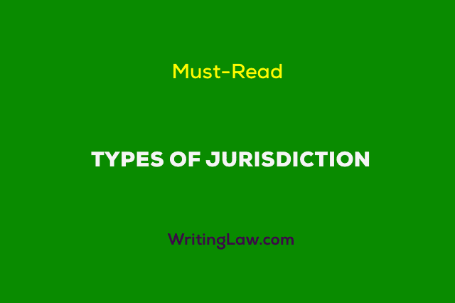 Types of jurisdiction of Indian courts.