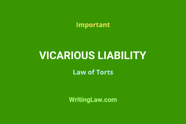 Vicarious Liability under Tort Law