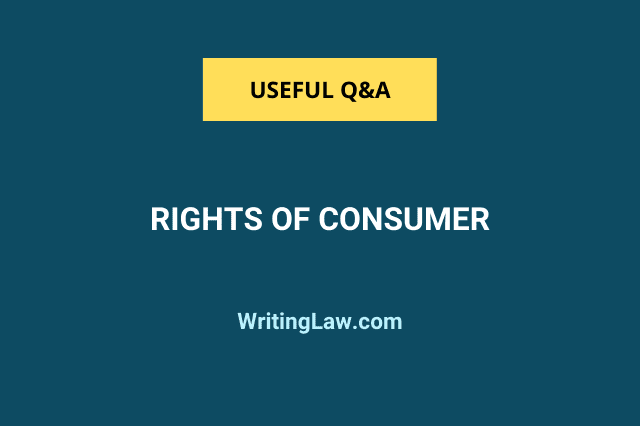 What are the rights of consumer in India
