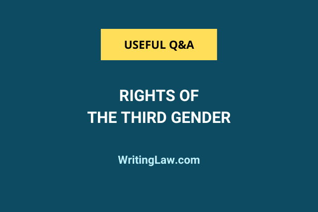 What are the rights of the third gender in India