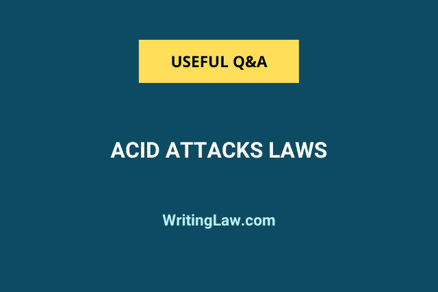 Acid Attack Laws in India