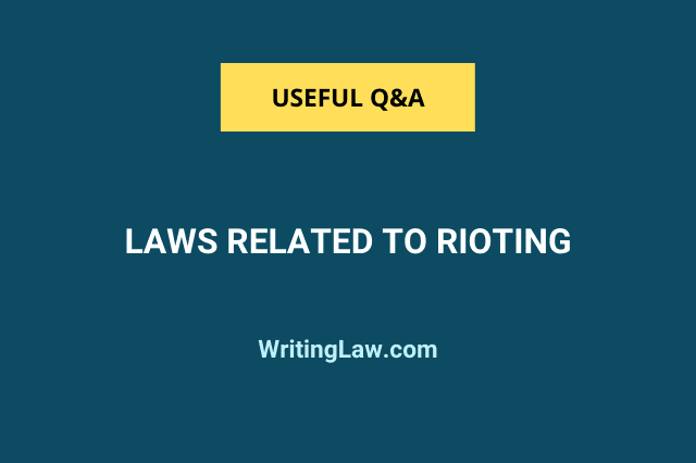 Laws Related to Rioting in India