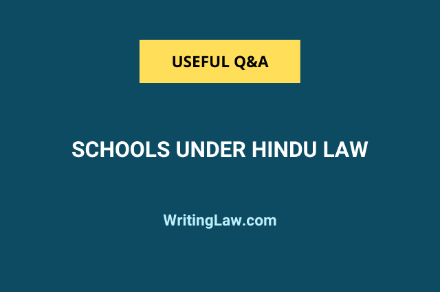 Schools under Hindu Law