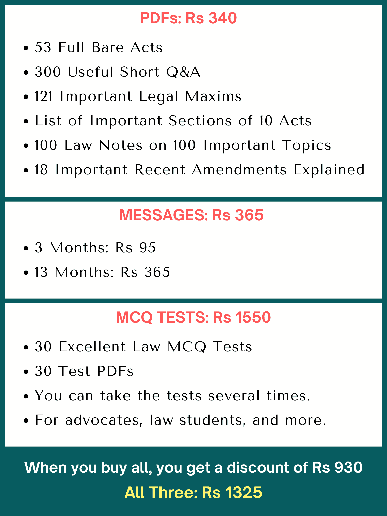 Law Study Material