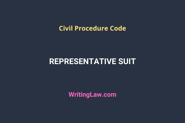 Representative Suit in CPC