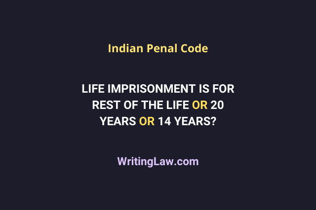 Term of imprisonment in life imprisonment