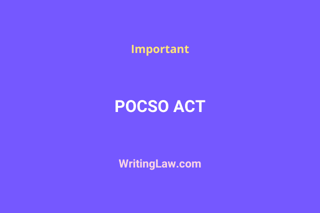 What Is POCSO Act in India