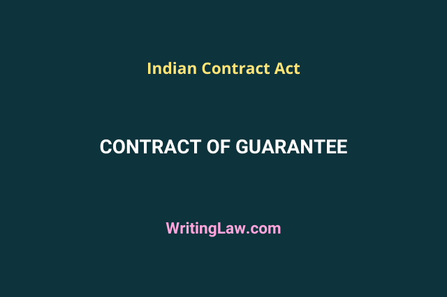 discharge of surety in contract of guarantee