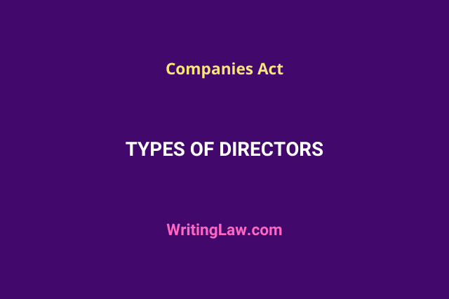 Types of Directors in a Company