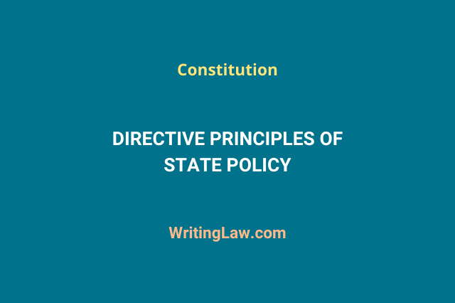 Directive Principles of State Policy explained