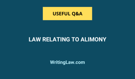 Law relating to alimony in India