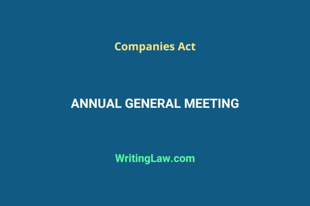 Annual General Meeting under the Companies Act
