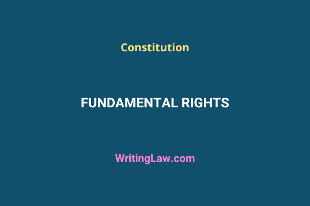 Fundamental Rights under the Indian Constitution