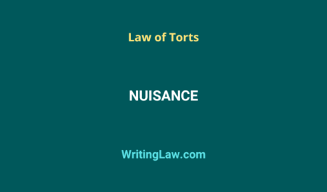 Nuisance in Law of Torts