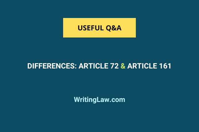 Differences between Article 72 and Article 161 of the Indian Constitution
