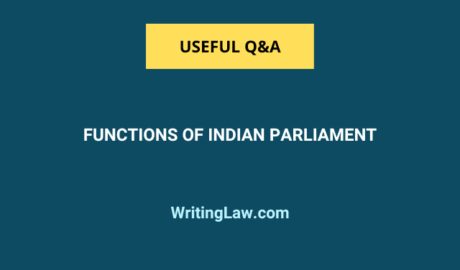 Functions of the Indian Parliament