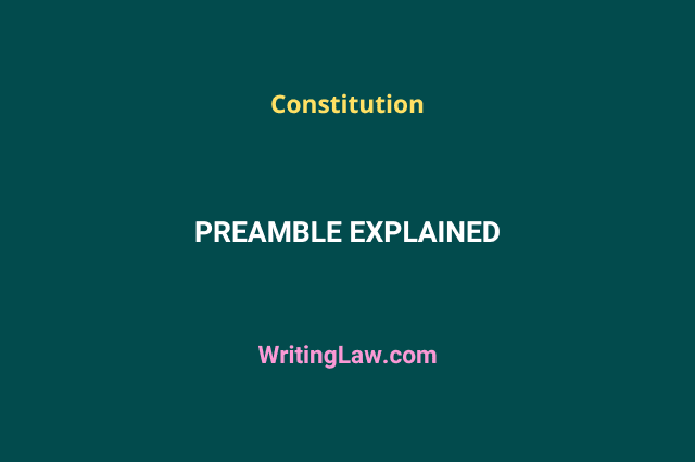 Preamble of the Indian Constitution explained in simple words